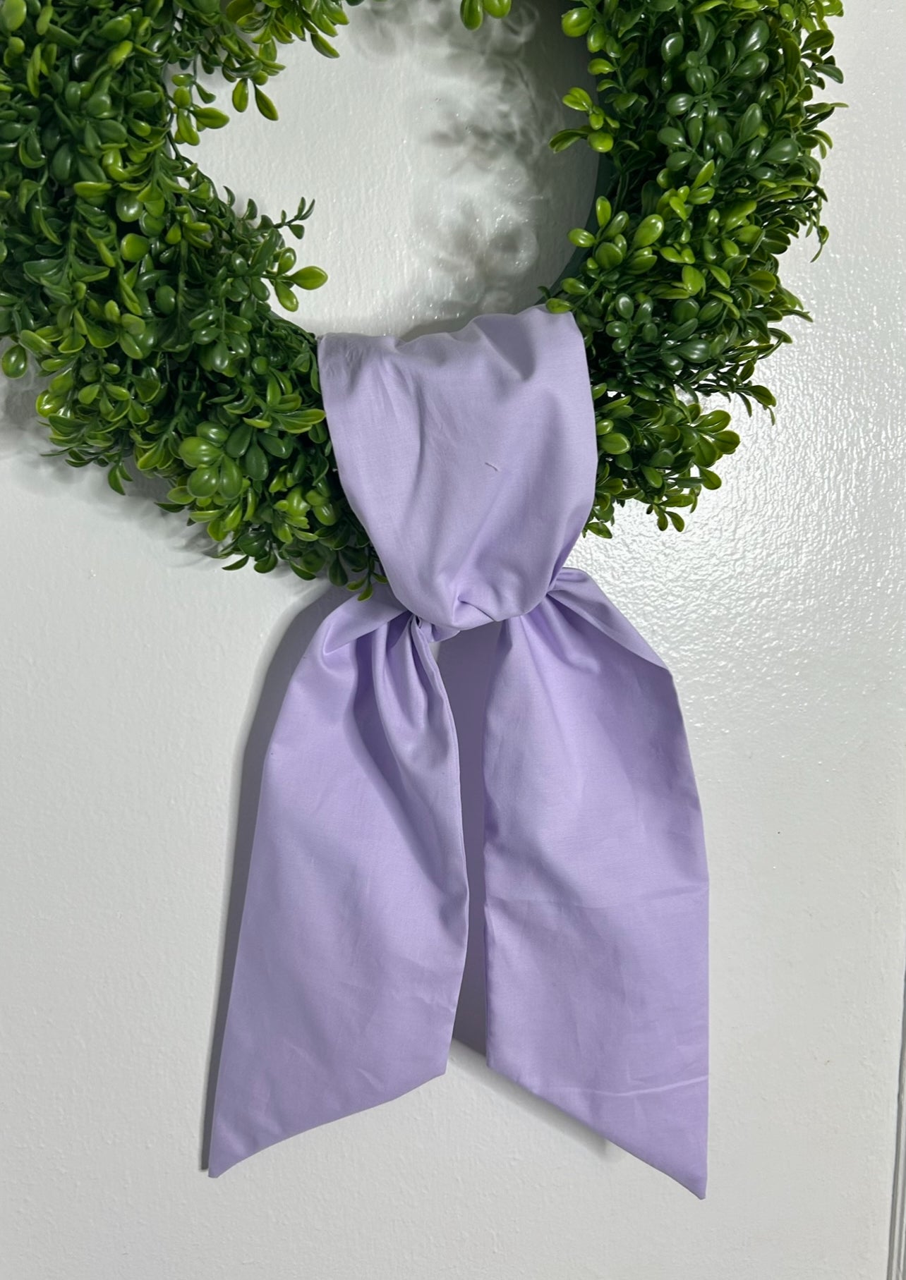 Lavender Cotton Wreath Sash Blanks