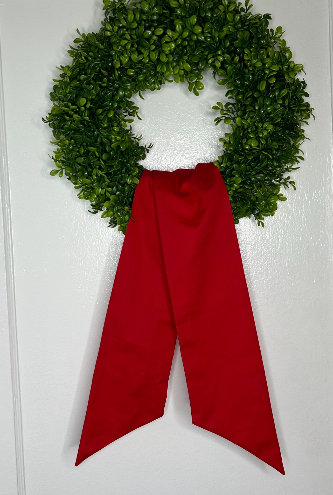 Red Cotton Wreath Sash Blanks