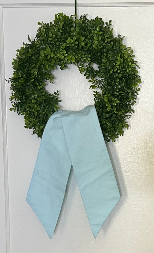 Baby blue Cotton Wreath Sash Blanks