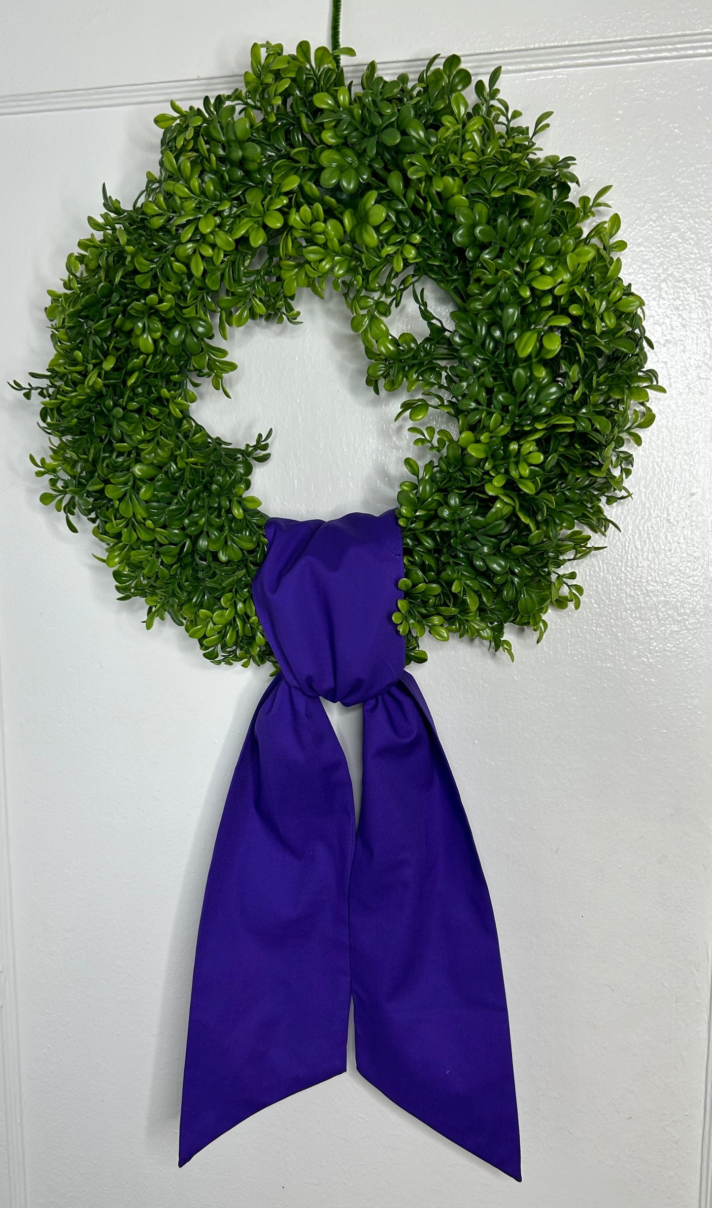 Purple Cotton Wreath Sash Blanks