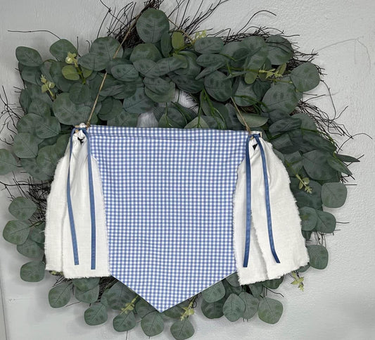 Gingham Cotton Banner