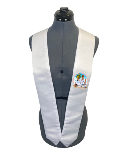 White Sublimation Graduation Stole Blank