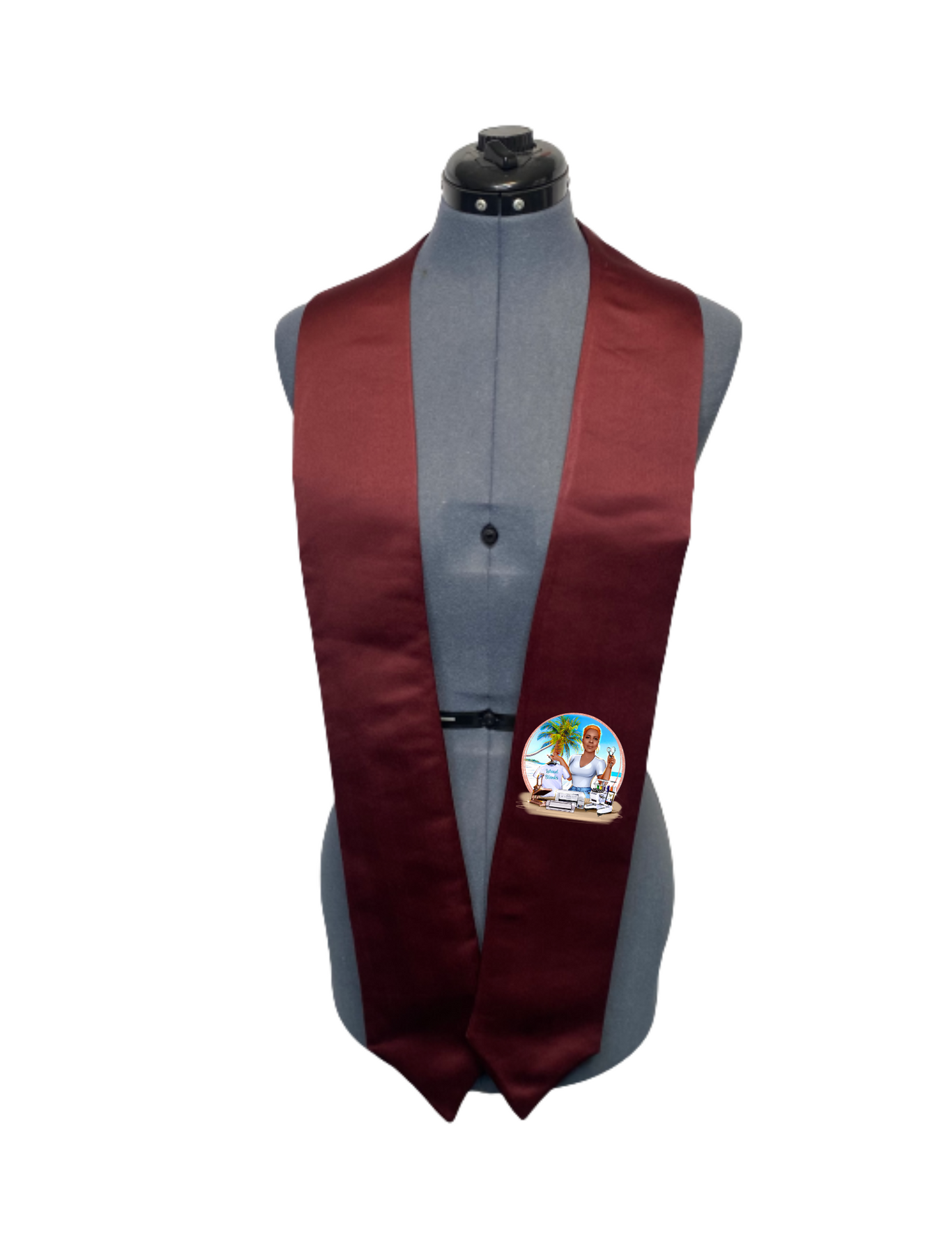 Two -toned Sublimation Graduation Stole Blank